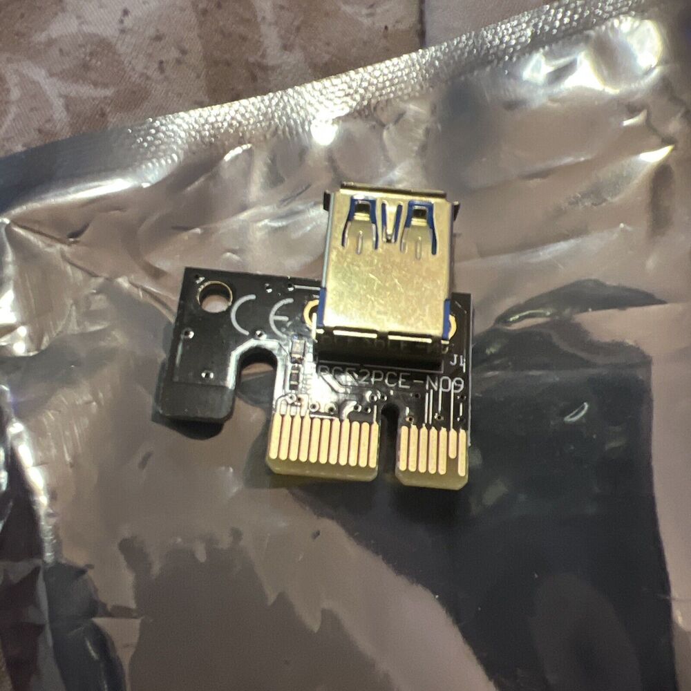 PCI-E 1x to 16x Powered USB3.0 GPU Riser Extender Adapter Card - Picture 3 of 16